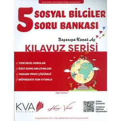 KVA 5.Sınıf Sosyal Bilgiler Soru Bankası Kılavuz Serisi 2024 öncesi müfredat