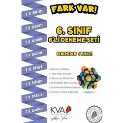 KVA Koray Varol 6. Sınıf 8 li Fark Var Deneme Seti