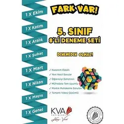 KVA Koray Varol 5. Sınıf 8 li Fark Var Deneme Seti