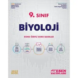 Esen 2022 9. Sınıf Biyoloji Konu Özetli Soru Bankası