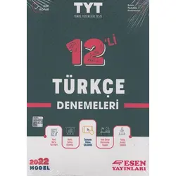 Esen 2022 YKS TYT Türkçe 12 li Deneme Esen Yayınları