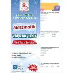Bulut 8.Sınıf Matematik Yaprak Test