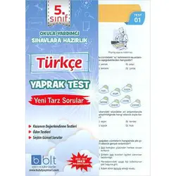 Bulut 5.Sınıf Türkçe Yaprak Test