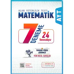 AYT Matematik 7 Deneme Derece Yayınları