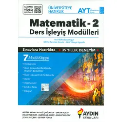 AYT Matematik-2 Ders İşleyiş Modülleri Aydın Yayınları