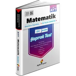 Aydın AYT Matematik Çek Kopar Yaprak Test Video Çözümlü