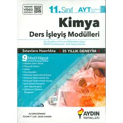 11.Sınıf AYT Kimya Ders İşleyiş Modülleri Aydın Yayınları