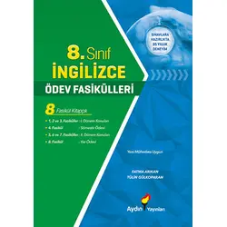 8.Sınıf İngilizce Ödev Fasikülleri Aydın Yayınları