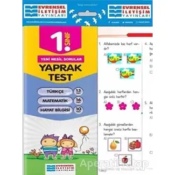 1. Sınıf Tüm Dersler Yaprak Testler - Kolektif - Evrensel İletişim Yayınları