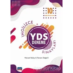 2021 İngilizce YDS 10 Özgün Deneme Sınavları - Nevzat Kalay - Nobel Sınav Yayınları