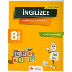 Sonuç 8.Sınıf İngilizce Kazanım Merkezli Soru Bankası
