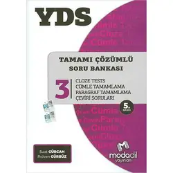 Modadil YDS Tamamı Çözümlü Soru Bankası Serisi 3 Cloze Tests