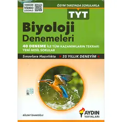 TYT Biyoloji 40lı Deneme Aydın Yayınları