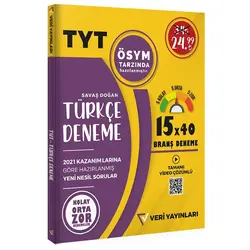TYT 15’li Türkçe Deneme Veri Yayınları