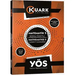 Kuark YÖS Matematik-2 Konu Özetli Soru Bankası