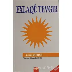 Exlaqê Tevgir - Çetin Nerse - Sitav Yayınevi
