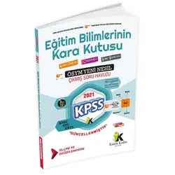 İnformal 2021 KPSS Eğitim Bilimlerinin Kara Kutusu Ölçme ve Değerlendirme Çıkmış Sorular