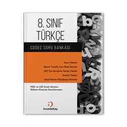 8. Sınıf LGS Türkçe Codec Soru Bankası İncedetay Yayıncılık