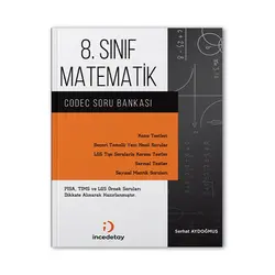 8. Sınıf LGS Matematik Codec Soru Bankası İncedetay Yayıncılık