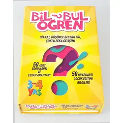 Bil Bul Öğren Kutulu 3-4 Yaş - Mavi Panda Yayınları