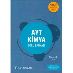 AYT Kimya Soru Bankası Puza Yayınları