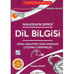 Paragrafın Şifresi Dil Bilgisi Konu Anlatımlı Soru Bankası Mehmet Vicdan
