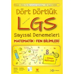 Etkin Dört Dörtlük LGS Sayısal Denemeleri