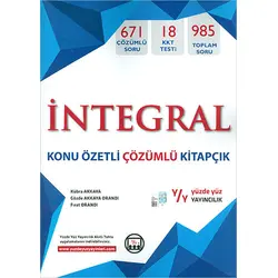 Yüzde Yüz İntegral Konu Özetli Çözümlü Kitapçık