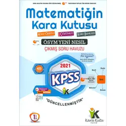İnformal 2021 KPSS Matematiğin Kara Kutusu 1. Cilt Konu Özetli Tamamı Çözümlü Soru Bankası