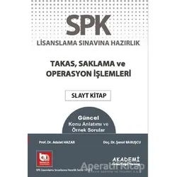 SPK Lisanslama Sınavına Hazırlık Takas Saklama ve Operasyon İşlemlerİ