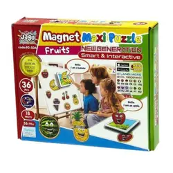 Jagu 36 Parça 2 Puzzle Magnet Meyveler - Akar Oyuncak