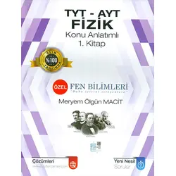 TYT-AYT Fizik Konu Anlatımlı 1.Kitap Özel Fen Bilimleri