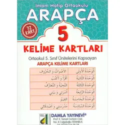 Arapça Kelime Kartları 5 Damla Yayınevi
