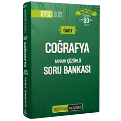 Pegem 2021 KPSS ÖABT Coğrafya Tamamı Çözümlü Soru Bankası