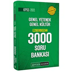 Pegem 2021 KPSS Lisans Ezberbozan 3000 Soru Bankası