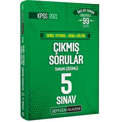 Pegem 2021 KPSS Lisans Çözümlü Çıkmış Sorular Son 5 Sınav