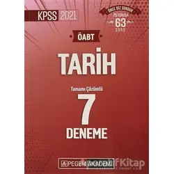 2021 KPSS ÖABT Tarih Tamamı Çözümlü 7 Deneme