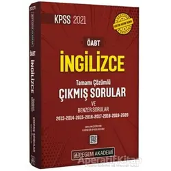 KPSS 2021 ÖABT İngilizce Tamamı Çözümlü Çıkmış Sorular ve Benzer Sorular