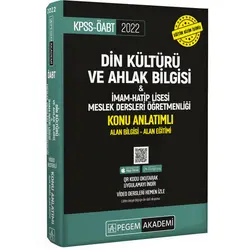 Pegem Akademi 2022 ÖABT Din Kültürü ve Ahlak Bilgisi Öğretmenliği Konu Anlatımlı