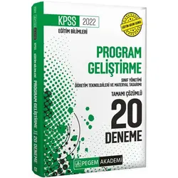 Pegem Akademi 2022 KPSS Eğitim Bilimleri Program Geliştirme 20 Deneme Çözümlü
