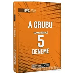 KPSS A Grubu Tamamı Çözümlü 5 Deneme - Kolektif - Pegem Akademi Yayıncılık