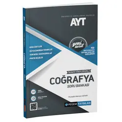 Pegem Akademi 2022 AYT Coğrafya Tamamı Video Çözümlü Soru Bankası