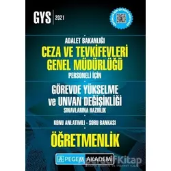 2021 GYS Adalet Bakanlığı Ceza ve Tevkifeleri Genel Müdürlüğü Personeli İçin Görevde Yükselme ve Unv