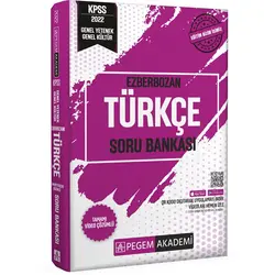 Pegem Akademi 2022 Genel Yetenek Genel Kültür Ezberbozan Türkçe Soru Bankası