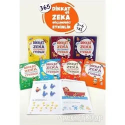 365 Dikkat ve Zeka Güçlendirici Etkinlik (8 Kitap Takım) - Kolektif - Çocuk Gezegeni