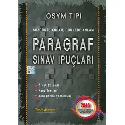 ÖSYM Tipi Paragraf Sınav İpuçları Tercih Akademi Yayınları