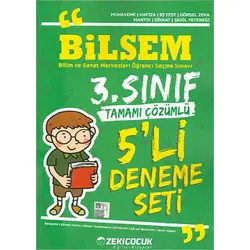 Çözüm Akademi 3.Sınıf Bilsem 5’li Deneme Seti