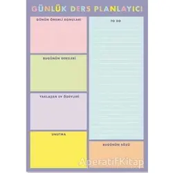 Günlük Ders Planlayıcı Bloknot - Kolektif - FAbooks