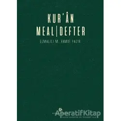 Kuran Meal - Defter - Elmalılı Muhammed Hamdi Yazır - Düşün Yayıncılık