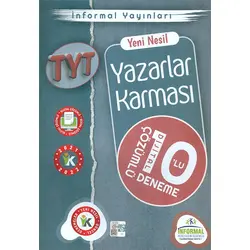 İnformal 2021 TYT Yazarlar Karması 10 lu Dijital Çözümlü Deneme Sınavı
